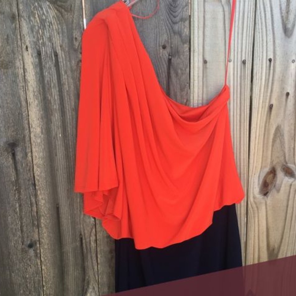 Jessica Simpson color block one shoulder mini dress - Picture 4 of 4